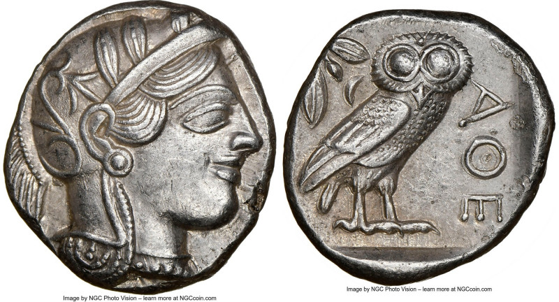 ATTICA. Athens. Ca. 440-404 BC. AR tetradrachm (25mm, 17.16 gm, 5h). NGC Choice ...