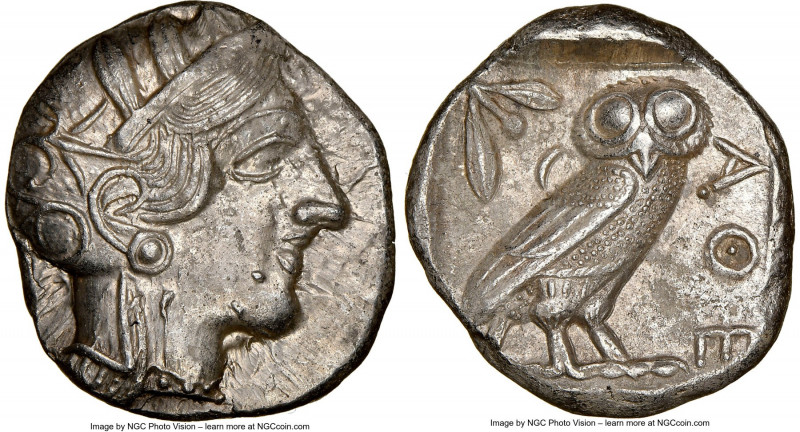 ATTICA. Athens. Ca. 440-404 BC. AR tetradrachm (25mm, 17.16 gm, 8h). NGC Choice ...