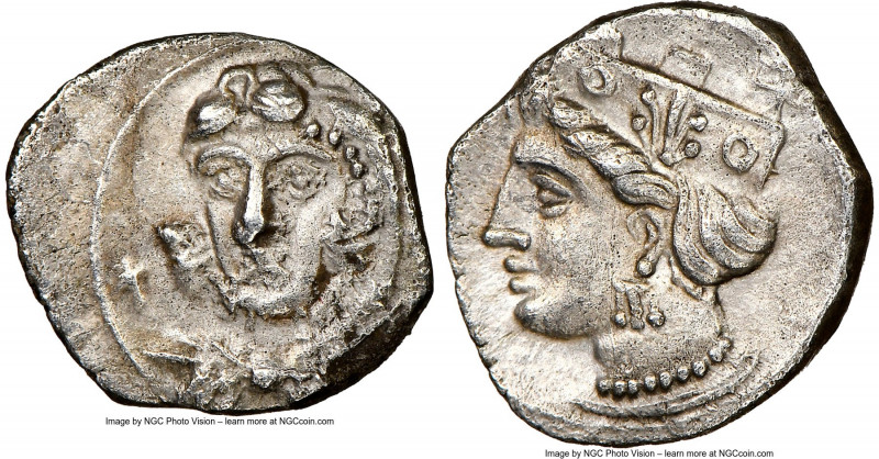 CILICIA. Uncertain mint. Ca. 4th century BC. AR obol (11mm, 8h). NGC Choice XF. ...