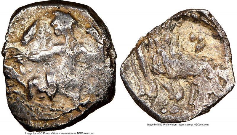 CILICIA. Uncertain Mint. Ca. 4th century BC. AR obol (10mm, 8h). NGC Choice Fine...