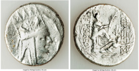 ARMENIAN KINGDOM. Tigranes II the Great (95-56 BC). AR tetradrachm (27mm, 15.01 gm, 1h). Fine. Tigranocerta, ca. 80-68 BC. Diademed and draped bust of...