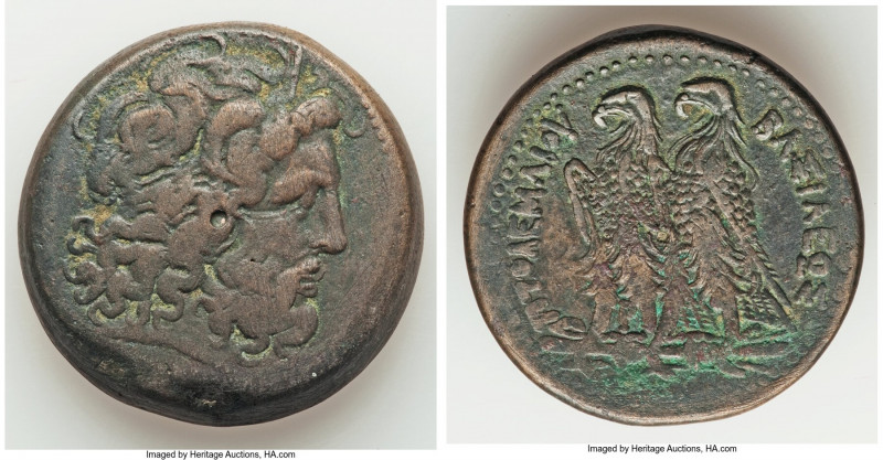 PTOLEMAIC EGYPT. Ptolemy II Philadelphus (285-246 BC). AE drachm (41mm, 70.98 gm...