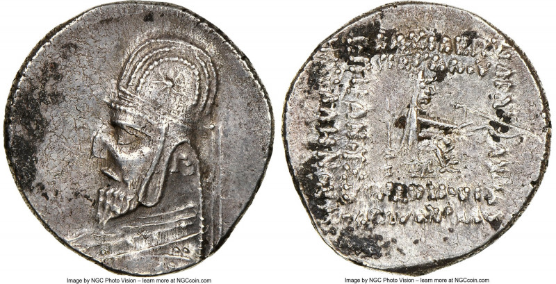 PARTHIAN KINGDOM. Mithradates III (ca. 87-80 BC). AR drachm (19mm, 12h). NGC XF....