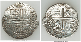 Philip III "Atocha" Shipwreck Cob 4 Reales ND (1590-1615)-R VF (Polished), Potosi mint, KM9. Grade 1. 33.4mm. 13.17gm. Includes certificate of authent...