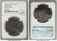Philip IV Cob 8 Reales 1656 P-E-PH VF Details (Cleaned) NGC, Potosi mint, KM21. 36mm. 27.34gm. 

HID09801242017

© 2020 Heritage Auctions | All Ri...