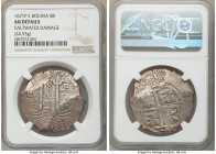 Charles II Cob 8 Reales 1671 P-E AU Details (Saltwater Damage) NGC, Potosi mint, KM26. 36mm. 24.93gm. 

HID09801242017

© 2020 Heritage Auctions |...