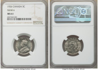 George V "Near 6" 5 Cents 1926 MS61 NGC, Ottawa mint, KM29. Verdigris at edge on reverse. 

HID09801242017

© 2020 Heritage Auctions | All Rights ...