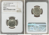 Republic copper-nickel Pattern 20 Centavos 1971 MS65 NGC, KM-Unl., Restrepo-346. 

HID09801242017

© 2020 Heritage Auctions | All Rights Reserved