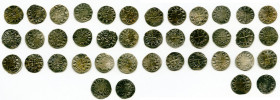 20-Piece Lot of Uncertified Assorted Deniers ND (12th-13th Century) VF, Includes (18) Le March, (1) Deols and (1) St. Martial. Average size 18.4mm. Av...