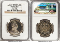 Prussia. Wilhelm II Proof 3 Mark 1913-A PR63 Cameo NGC, Berlin mint, KM535. 25th Anniversary of his reign. 

HID09801242017

© 2020 Heritage Aucti...