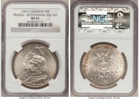 Prussia. Wilhelm II 5 Mark 1901-A MS62 NGC, Berlin mint, KM526. 200 Years Kingdom of Prussia.

HID09801242017

© 2020 Heritage Auctions | All Righ...