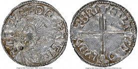 Kings of All England. Aethelred II (978-1016) Penny ND (c. 997-1003) UNC Details (Peck Marked) NGC, London mint, Brihtlaf as moneyer, Long Cross type,...
