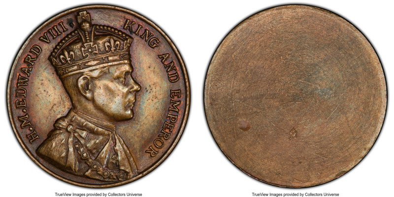 Edward VIII bronze Specimen Medal ND (1937) SP62 PCGS, Giordano-CM193. 

HID09...