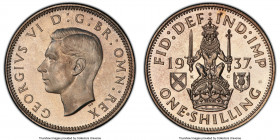 George VI Proof Shilling 1937 PR65 Cameo PCGS, KM854, S-4083. Scottish reverse. 

HID09801242017

© 2020 Heritage Auctions | All Rights Reserved