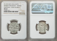British India. Bombay Presidency 2-Piece Lot of Certified Rupees FE 1239 (1829) MS62 NGC, Poona mint, KM325 (under Maratha Confederacy). Nagphani mint...