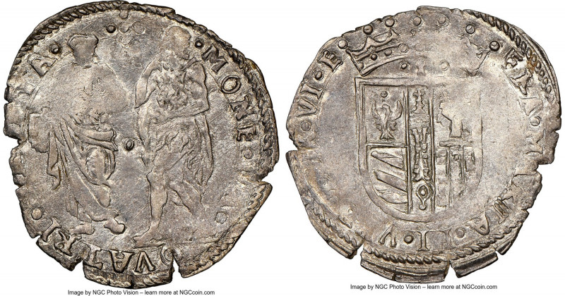 Urbino. Francesco Maria II 30 Quattrini ND (1574-1624) AU55 NGC, 26mm. 2.83gm. ...