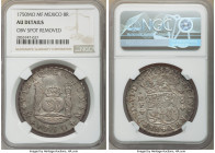 Ferdinand VI 8 Reales 1750 Mo-MF AU Details (Obverse Spot Removed) NGC, Mexico City mint, KM104.1. Scrape through left pillar. 

HID09801242017

©...