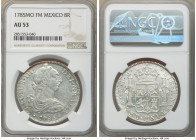 Charles III 8 Reales 1785 Mo-FM AU53 NGC, Mexico City mint, KM106.2a. Choice Lustrous and conservatively graded. 

HID09801242017

© 2020 Heritage...