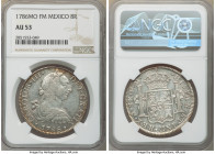 Charles III 8 Reales 1786 Mo-FM AU53 NGC, Mexico City mint, KM106.2a. Shimmering luster beneath light toning. 

HID09801242017

© 2020 Heritage Au...