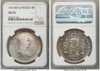 Ferdinand VII 8 Reales 1816 Mo-JJ AU55 NGC, Mexico City mint, KM111. Glistening surfaces with light gold and lilac tone exceptional detail. 

HID098...