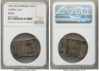 Portuguese Colony. Maria II silver Counterstamped "Lozenge" Onca 1843 VF25 NGC, KM26.1, Gomes-12.01. One year type. 

HID09801242017

© 2020 Herit...