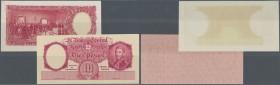 Argentina: 10 Pesos ND Proof Print P. 265p, front and back seperatly printed on banknote paper, condition: UNC. (2 pcs)