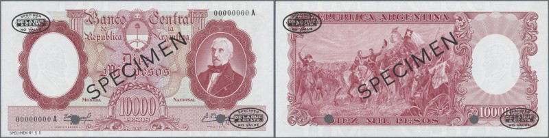 Argentina: Banco Central de la República Argentina 10.000 Pesos ND(1961-69) SPEC...