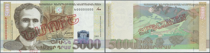 Armenia: Central Bank of the Republic of Armenia 5000 Dram 2003 SPECIMEN, P.51s,...