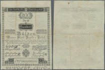 Austria: Wiener Stadt-Banco Zettel 100 Gulden 1800, P.A35a, highly rare note in nice condition with a few folds and spots, tiny holes at center. Condi...