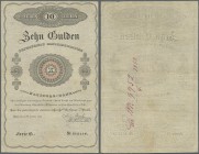Austria: Privilegirte Oesterreichische National-Bank 10 Gulden 1825, P.A62a, extraordinary good condition for the age of the note with a few folds, an...