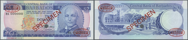 Barbados: 2 Dollars 1980 Specimen P. 30s in condition: UNC.