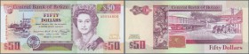 Belize: 50 Dollars 1991 P. 56b in condition: UNC.