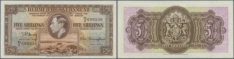 Bermuda: 5 Shillings ND P. 8 in condition: UNC.