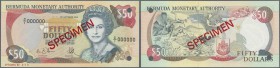 Bermuda: 50 Dollars 1992 Specimen P. 44s in condition: UNC.
