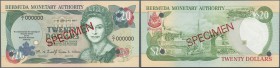 Bermuda: 20 Dollars 1997 Commemorative Issue Specimen P. 47s in condition: UNC.