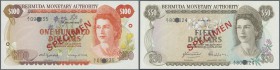 Bermuda: set of 6 notes from 1 to 100 Dollars 1985 SPECIMEN P. CS1, in condition: UNC. (6 pcs)