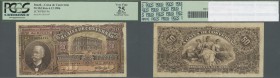Brazil: Caixa de Conversão 50 Mil Reis December 6th 1906, P.96, apparently rusty stains and several folds, cut at upper right margin, PCGS graded 25 V...