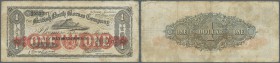 British North Borneo: British North Borneo Company 1 Dollar May 2nd 1921, P.15, still great original shape with lightly yellowed paper, small border t...