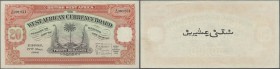 British West Africa: 20 Shillings 1948 P. 8b, only a few very light folds in paper, no holes, only a 3mm tear at upper border, very crisp original qua...