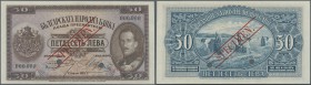 Bulgaria: 50 Leva 1925 SPECIMEN, P.45s in perfect UNC condition