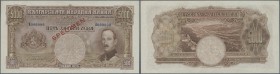 Bulgaria: 5000 Leva 1929 SPECIMEN, P.54s with lightly wavy paper as usually, otherwise perfect UNC condition and rare