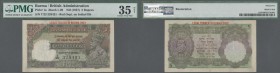 Burma: Government of India 5 Rupees with red overprint ”LEGAL TENDER IN BURMA ONLY”, P.1a (ovpt. on India P.15b) ND(1937), without pinholes which is v...