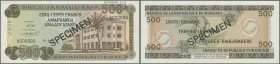 Burundi: 500 Francs 1968 Specimen P. 24As in condition: UNC.