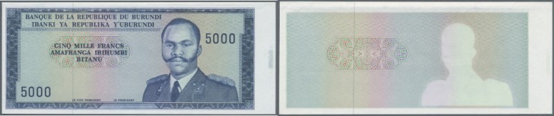 Burundi: Set of 2 progressive proofs of 5000 Francs ND P. 26a(p). The first proo...