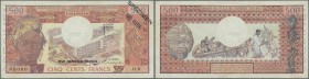 Cameroon: Banque des États de l'Afrique Centrale - République Unie du Cameroun 500 Francs ND(1974) SPECIMEN, P.15as, perforated ”Specimen” at left bor...