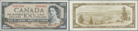 Canada: 100 Dollars 1954 P. 82b in condition: XF.
