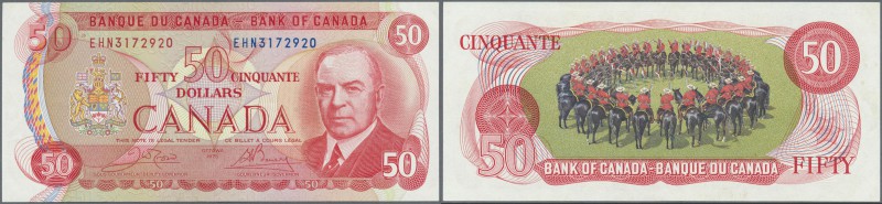 Canada: 50 Dollars 1975 P. 90b in condition: aUNC.