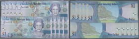 Cayman Islands: set of 10 consecuitve replacement notes of 1 Dollar 1010 P. 38 from serial Z/1 011068 to Z/1 011077, all in condition: UNC. (10 pcs)