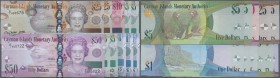 Cayman Islands: set of 11 notes containing 3x 1 Dollar 2010, 4x 5 Dollars 2010, 10 Dollars 2010, 2x 25 Dollars 2010 and 50 Dollars 2010, all in condit...