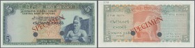 Ceylon: 5 Rupees ND Color Trial Specimen P. 73cts in condition: UNC.